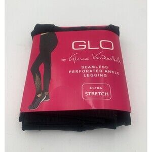 Gloria Vanderbil Women's Leggings Seamless  Stretch Black Size M/L-New